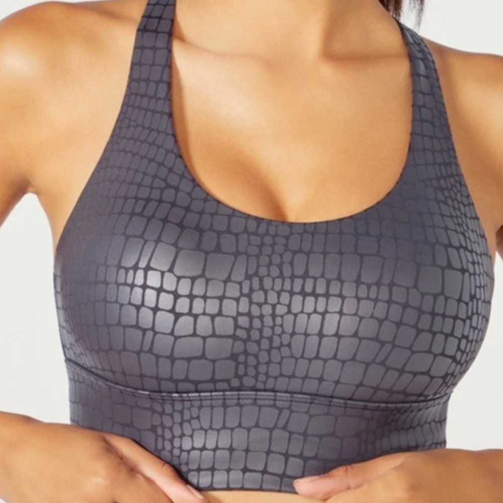 Marika Christine ebony crocodile L0G sport bra
